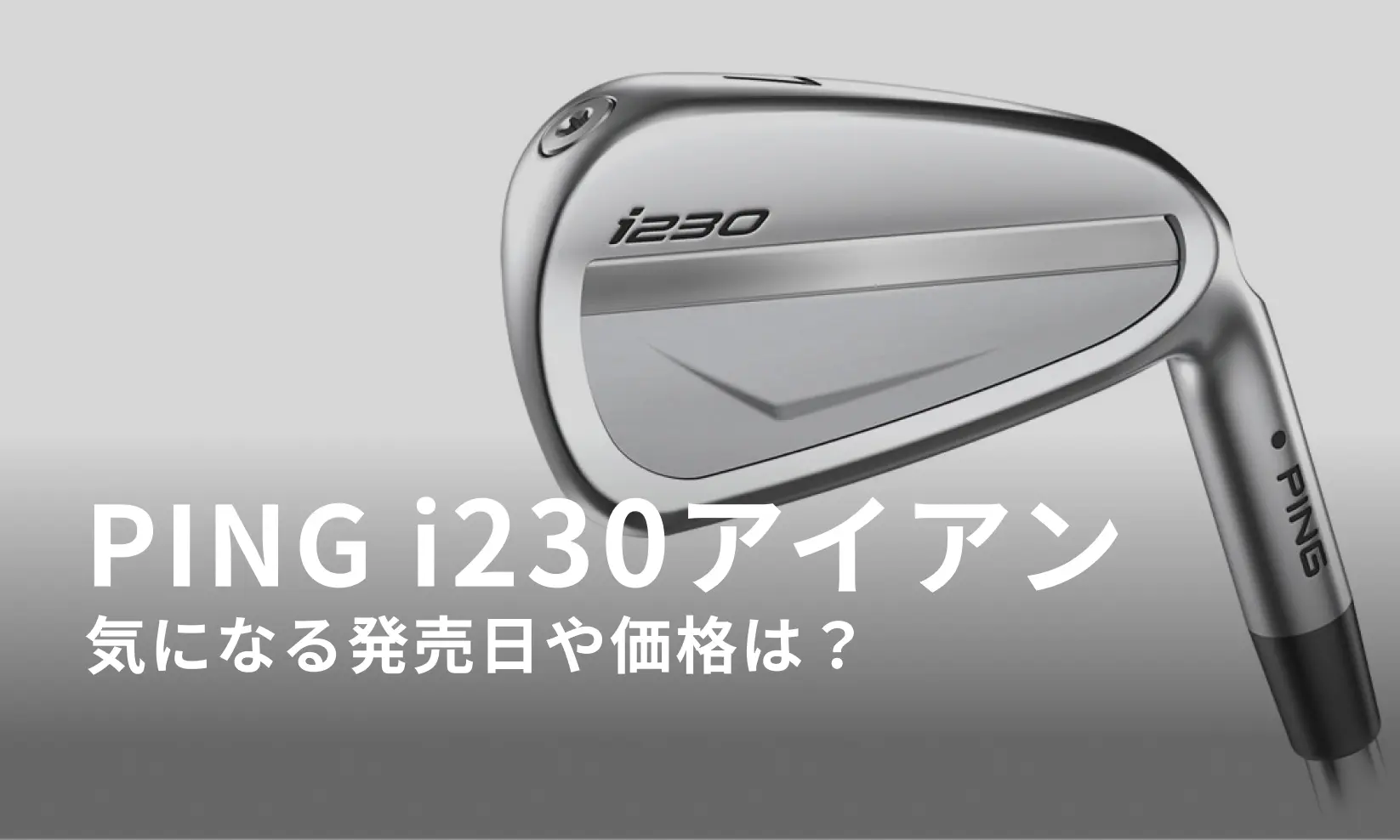 PING 2022年新作 i230アイアン発売【気になる価格やお得なキャンペーンは！？】